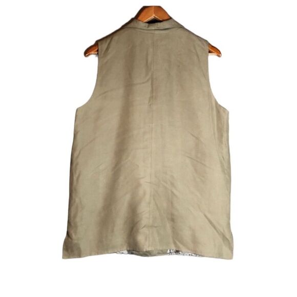 NWT! Orvis 100% silk taupe vest. Size medium - Picture 7 of 9